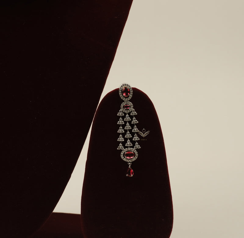 Velvet serenade ruby necklace set