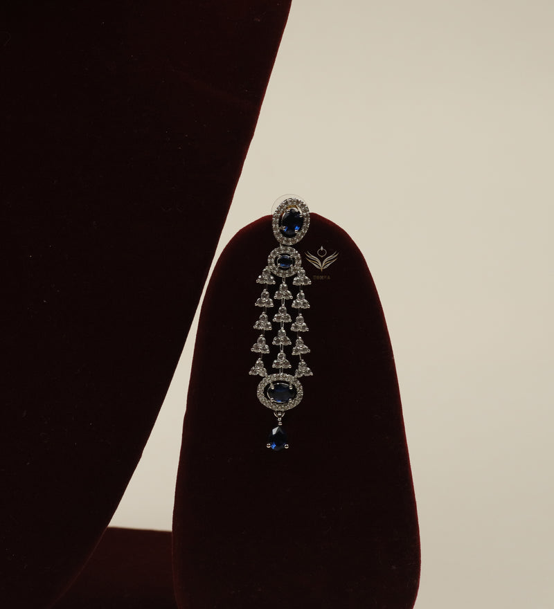Velvet serenade sapphire blue necklace set