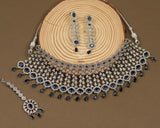 Velvet serenade sapphire blue necklace set