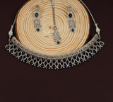 Vintage valor sapphire blue necklace set