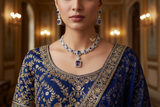 Whispering Willow Lavender CZ Necklace Set