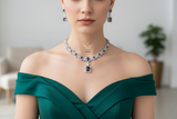 Whispering Willow Lavender CZ Necklace Set