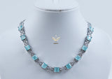 Mystic Moonstone Pastel Green CZ Choker Set