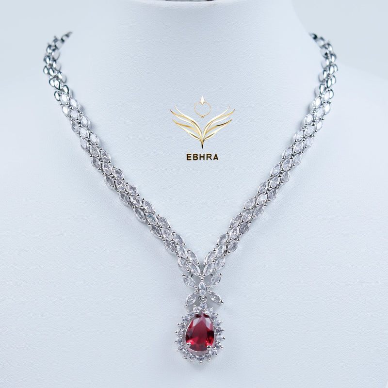 Gilded Twilight Ruby Necklace Set
