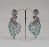 Peacock Earring Mint Green