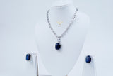 Crystal Euphoria Sapphire Blue Necklace Set