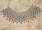 Lavender crystal current necklace set