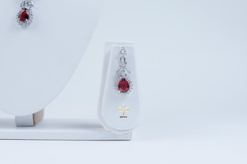 Gilded Twilight Ruby Necklace Set