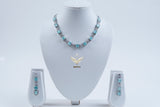 Mystic Moonstone Pastel Green CZ Choker Set