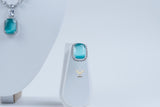 Crystal Euphoria Mint Green Necklace set
