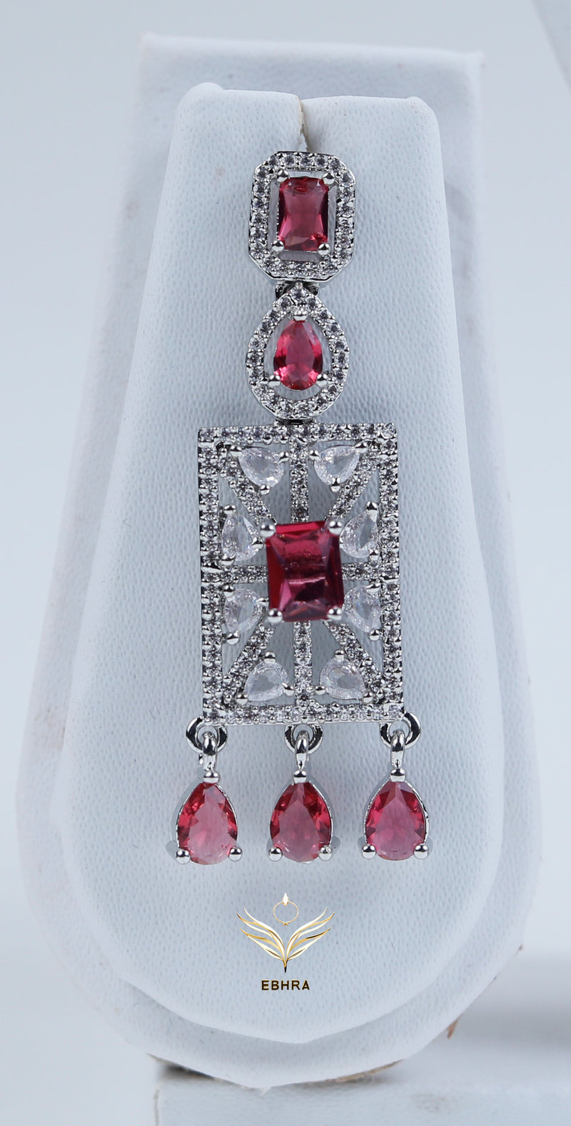 Blossom Breeze Ruby Designer Necklace Set