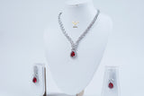 Gilded Twilight Ruby Necklace Set