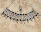 Lustrous lace necklace set